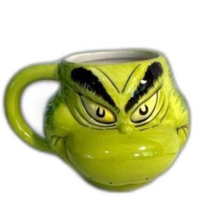 Dr. Seuss The Grinch 3D Sculpted 16 oz Ceramic Mug Cup